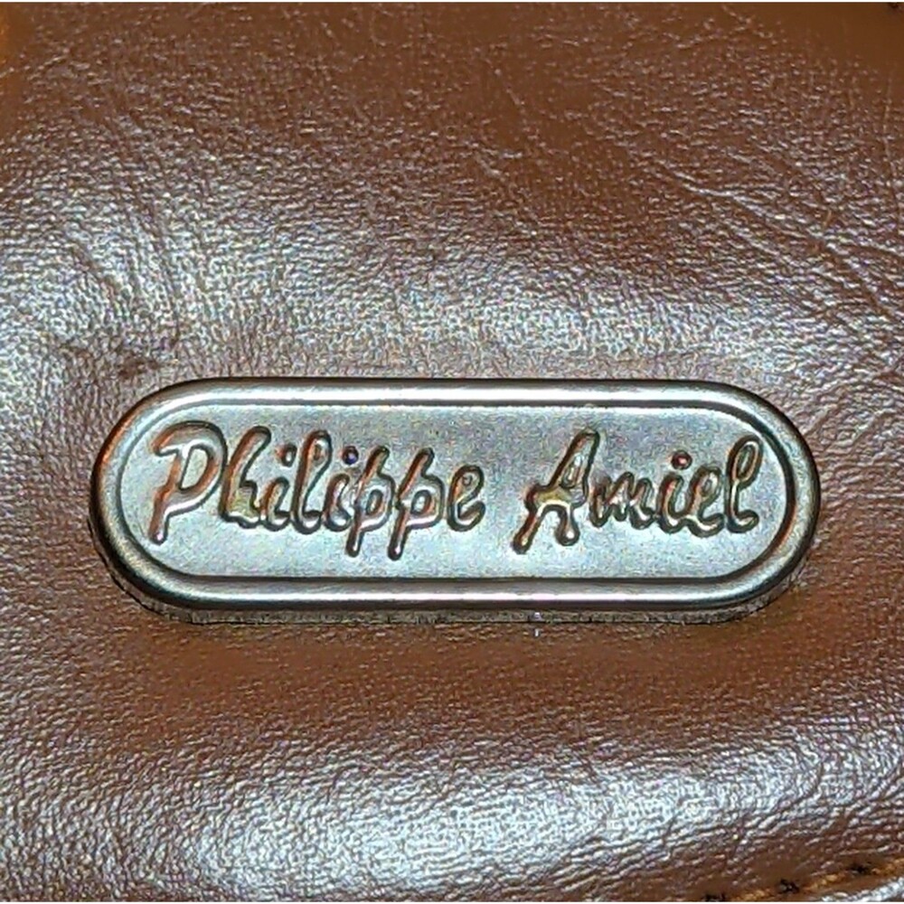 Vintage Philippe Amiel 6 Ring Planner Map Print Zipper Wallet Phone Pouch Y2K - Picture 14 of 16